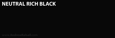 رنگ سیاه غلیظ (Rich Black)